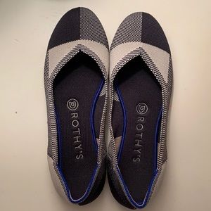 Captoe Black Rothy’s Flats Size 7.5